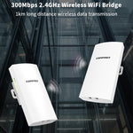 COMFAST CF-E112N V2 2.4GHz 300Mbps 9dBi Monitoring Bridge Set, AU Plug, EU Plug, US Plug, UK Plug