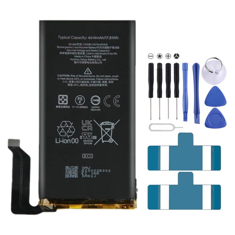 Sostituzione della batteria, For Google Pixel 8A 4492mAh G07DF, For Google Pixel 8 Pro 4950mAh GUKD8, For Google Pixel 8 4575mAh GS35E, For Google Pixel 7A 4385mAh GP5JE, For Google Pixel 7 Pro 5000mAh GMF5Z, For Google Pixel 7 4270mAh GVU6C GQML3 GZE8...