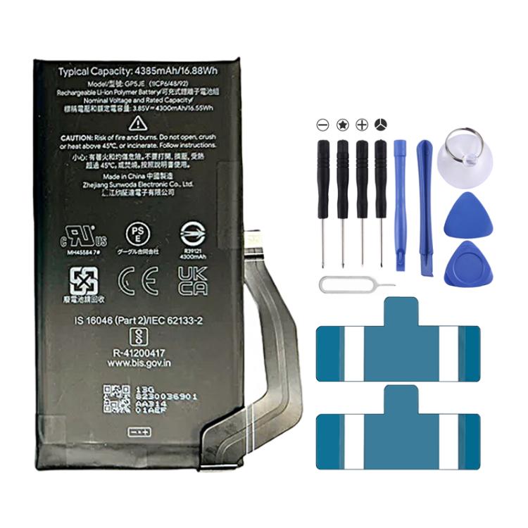 Sostituzione della batteria, For Google Pixel 8A 4492mAh G07DF, For Google Pixel 8 Pro 4950mAh GUKD8, For Google Pixel 8 4575mAh GS35E, For Google Pixel 7A 4385mAh GP5JE, For Google Pixel 7 Pro 5000mAh GMF5Z, For Google Pixel 7 4270mAh GVU6C GQML3 GZE8...