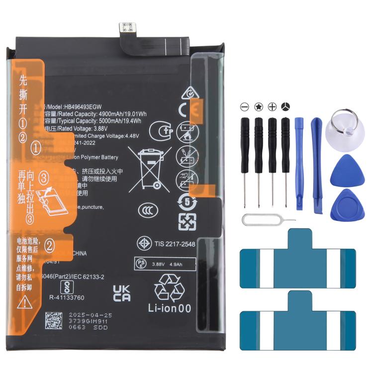 Battery Replacement, For Huawei Enjoy 70 Pro CTR-AL20 HB496493EGW 4900mAh, For Huawei Enjoy 60 Pro MAO-AL00 HB496493EGW 4900mAh, For Huawei Mate 50 RS Porsche Design 4600mAh, For Huawei Mate X2 TET-AN00 HB605290EFW 4400mAh