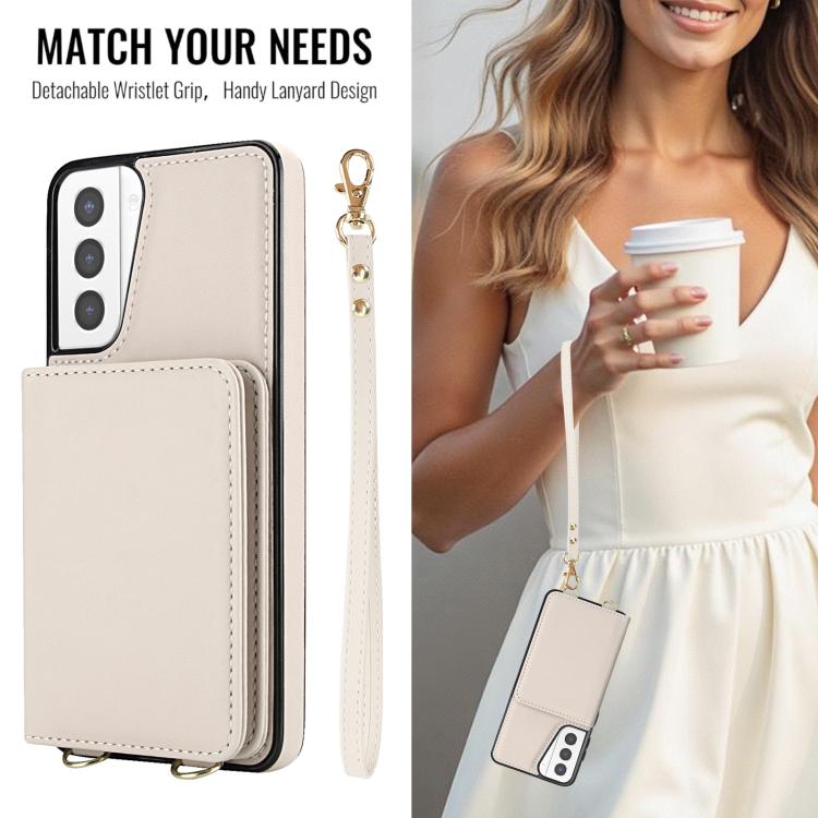 Portafoglio a tracolla con doppia fibbia, retro RFID e custodia in pelle per telefono., For Samsung Galaxy S21 5G, For Samsung Galaxy S21+ 5G, For Samsung Galaxy S21 Ultra 5G