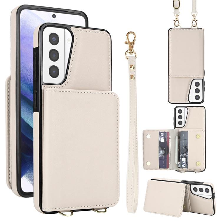 Portafoglio a tracolla con doppia fibbia, retro RFID e custodia in pelle per telefono., For Samsung Galaxy S21 5G, For Samsung Galaxy S21+ 5G, For Samsung Galaxy S21 Ultra 5G