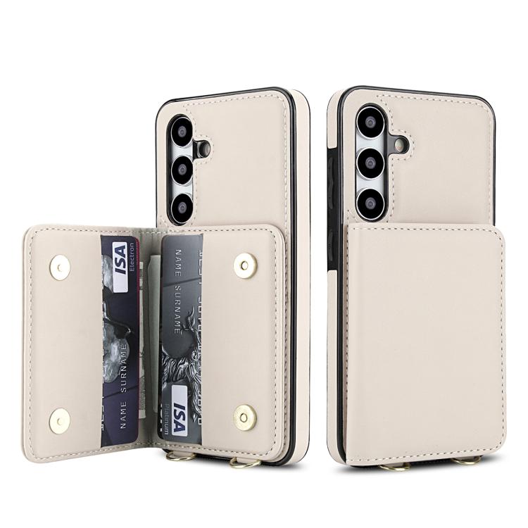 Portafoglio a tracolla con doppia fibbia, retro RFID e custodia in pelle per telefono., For Samsung Galaxy S24+ 5G, For Samsung Galaxy S24 5G, For Samsung Galaxy S23 Ultra 5G