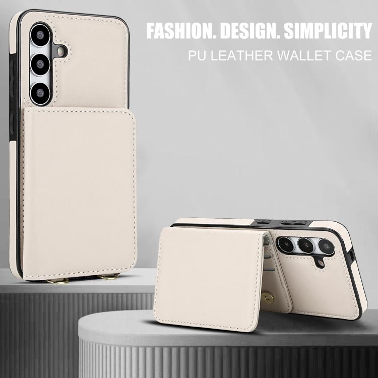 Portafoglio a tracolla con doppia fibbia, retro RFID e custodia in pelle per telefono., For Samsung Galaxy S24+ 5G, For Samsung Galaxy S24 5G, For Samsung Galaxy S23 Ultra 5G