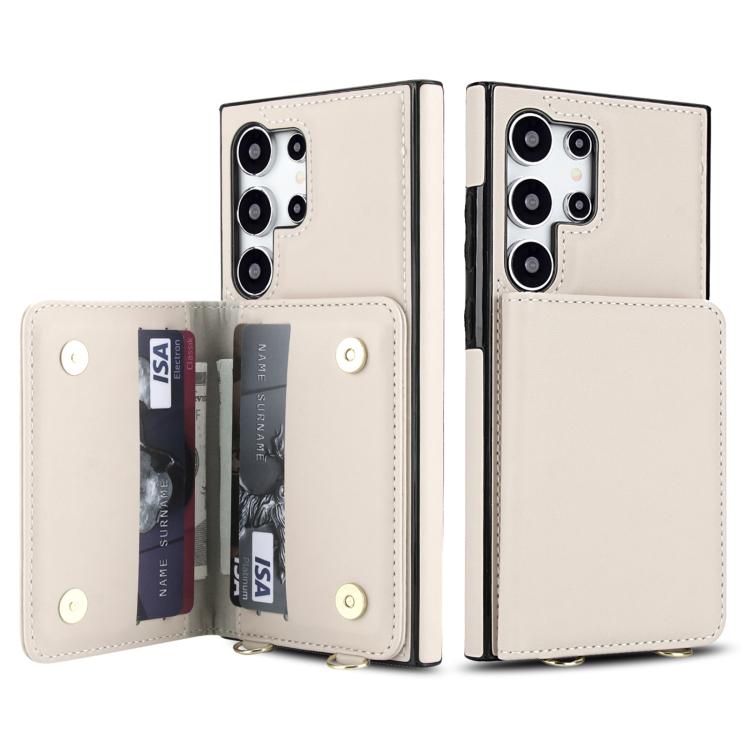 Portafoglio a tracolla con doppia fibbia, retro RFID e custodia in pelle per telefono., For Samsung Galaxy S25 Ultra 5G, For Samsung Galaxy S24 FE 5G, For Samsung Galaxy S24 Ultra 5G