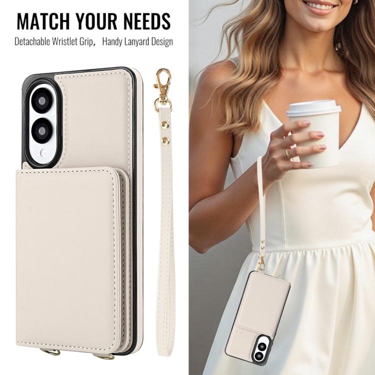 Portafoglio a tracolla con doppia fibbia, retro RFID e custodia in pelle per telefono., For Samsung Galaxy S25 Edge 5G, For Samsung Galaxy S25 5G, For Samsung Galaxy S25+ 5G