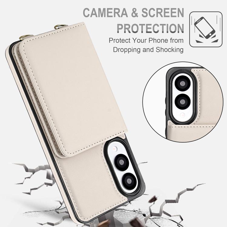 Portafoglio a tracolla con doppia fibbia, retro RFID e custodia in pelle per telefono., For Samsung Galaxy S25 Edge 5G, For Samsung Galaxy S25 5G, For Samsung Galaxy S25+ 5G