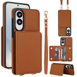 Portafoglio a tracolla con doppia fibbia, retro RFID e custodia in pelle per telefono., For Samsung Galaxy S25 Edge 5G, For Samsung Galaxy S25 5G, For Samsung Galaxy S25+ 5G