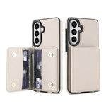 Portafoglio a tracolla con doppia fibbia, retro RFID e custodia in pelle per telefono., For Samsung Galaxy S26+ 5G, For Samsung Galaxy S26 Ultra 5G, For Samsung Galaxy S26 5G