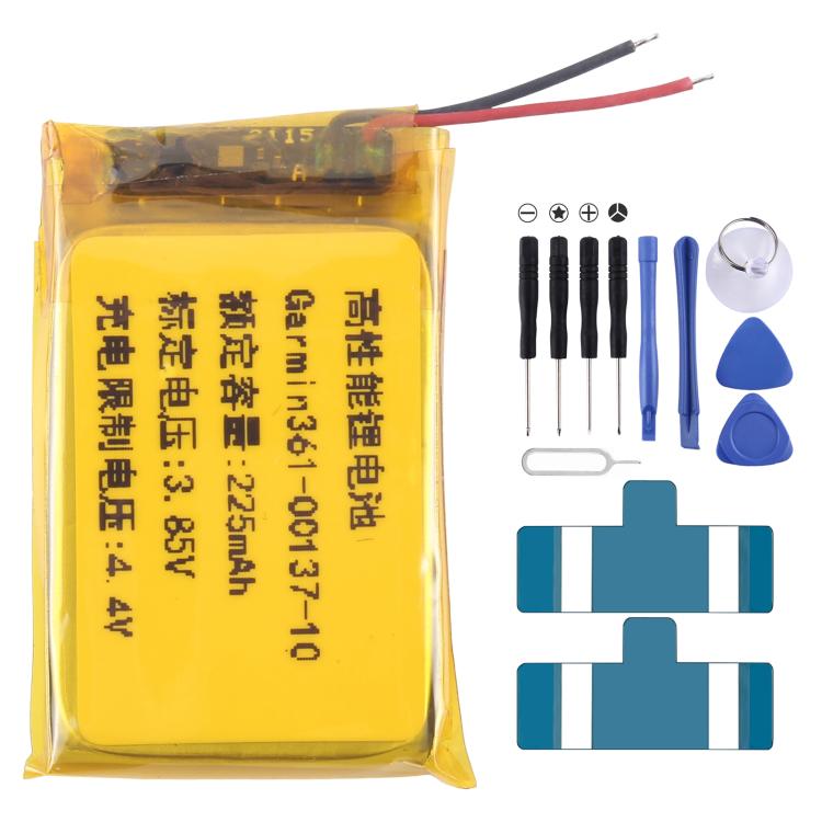 Battery Replacement, For Garmin venu 2S 361-00137-10 225mAh, For Garmin Approach S60 361-00097-00 300mAh, For Garmin Fenix 6X / 6X Pro 361-00126-00 455mAh, For Garmin Fenix 5X / 5s Plus 361-00098-00 500mAh, For Garmin Fenix 5S 361-00096-00 285mA�������...
