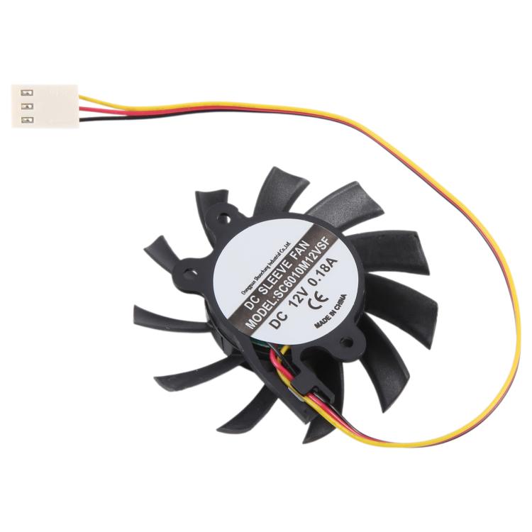 Ventola di raffreddamento SEEWO SC6010M12VSF DC12V 0.18A 3 pin, 3Pin Fan blade diameter 55mm