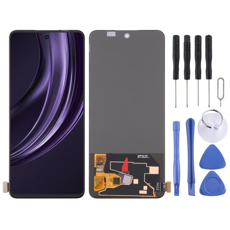 Schermo LCD OLED con digitalizzatore, assemblaggio completo, For Realme 14T 5G, For Realme 14 5G, For Realme P1 Speed 5G, For Realme 13 4G, For Realme 13+ 5G RMX5002 RMX5000, For Realme 12 4G RMX3871, For Realme Narzo 70 5G RMX3869                     ...