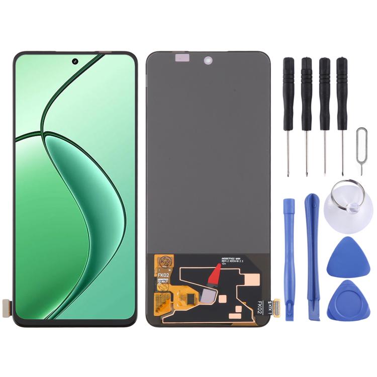 Schermo LCD OLED con digitalizzatore, assemblaggio completo, For Realme 14T 5G, For Realme 14 5G, For Realme P1 Speed 5G, For Realme 13 4G, For Realme 13+ 5G RMX5002 RMX5000, For Realme 12 4G RMX3871, For Realme Narzo 70 5G RMX3869                     ...