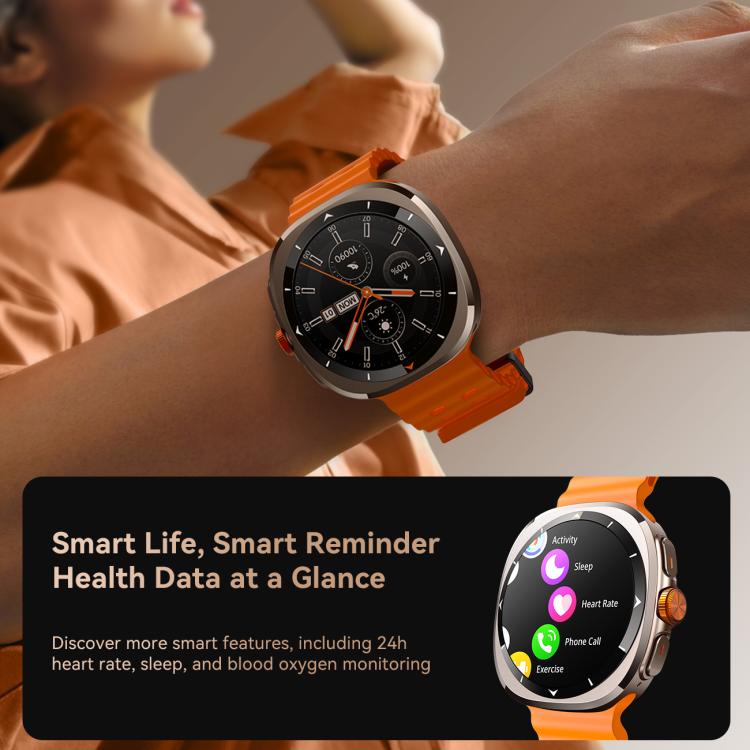 Smartwatch JOYROOM Venture Series JR-FV2, supporta chiamate Bluetooth, monitoraggio del sonno, dell'ossigeno nel sangue, della frequenza cardiaca e della pressione sanguigna.