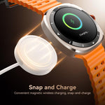 Smartwatch JOYROOM Venture Series JR-FV2, supporta chiamate Bluetooth, monitoraggio del sonno, dell'ossigeno nel sangue, della frequenza cardiaca e della pressione sanguigna.