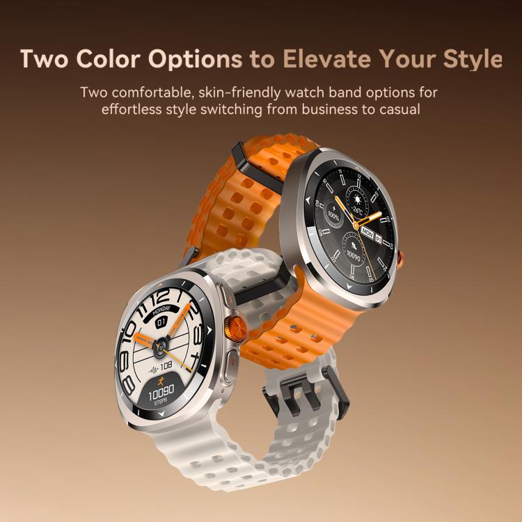 Smartwatch JOYROOM Venture Series JR-FV2, supporta chiamate Bluetooth, monitoraggio del sonno, dell'ossigeno nel sangue, della frequenza cardiaca e della pressione sanguigna.