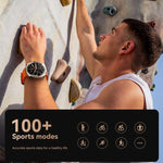 Smartwatch JOYROOM Venture Series JR-FV2, supporta chiamate Bluetooth, monitoraggio del sonno, dell'ossigeno nel sangue, della frequenza cardiaca e della pressione sanguigna.