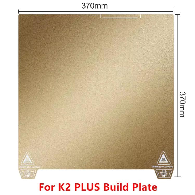 3D Printer Build Plate Spring Steel Sheet For Creality K2 Plus, Gold / Single-sided PEI Coating, Black / Single-sided PEI Coating, Gold / Double-sided PEI Coating, Black / Double-sided PEI Coating
