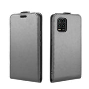 Custodia protettiva in pelle a conchiglia verticale singola R64 Texture con slot per schede e cornice per foto, For Xiaomi Mi 10 Lite 5G