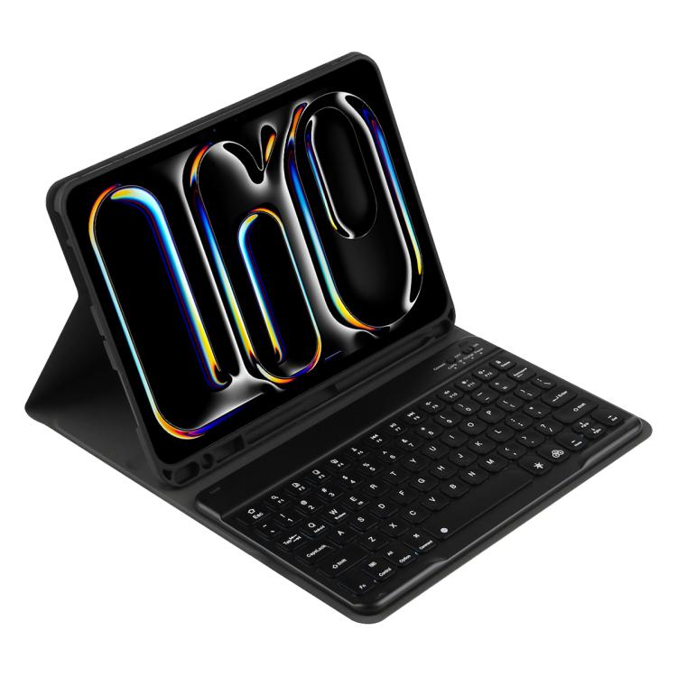 Tastiera Bluetooth retroilluminata colorata e custodia in pelle per tablet., For iPad Air 11 2024 / Air 11 2025, For iPad Air 5 / Air 4 10.9
