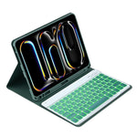 Tastiera Bluetooth retroilluminata colorata e custodia in pelle per tablet., For iPad Air 11 2024 / Air 11 2025, For iPad Air 5 / Air 4 10.9
