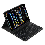 Tastiera Bluetooth retroilluminata colorata e custodia in pelle per tablet., For iPad Air 11 2024 / Air 11 2025, For iPad Air 5 / Air 4 10.9