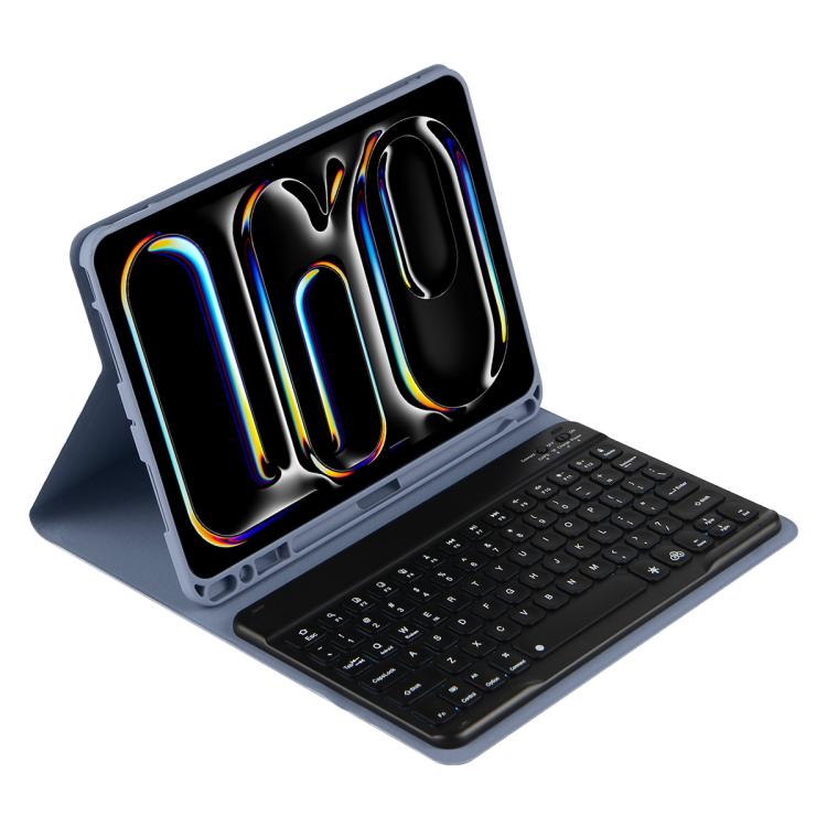 Tastiera Bluetooth retroilluminata colorata e custodia in pelle per tablet., For iPad Air 11 2024 / Air 11 2025, For iPad Air 5 / Air 4 10.9