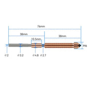 0.4mm Removable Steel Nozzle 3D Printer Part, For Creality K2 / Hi