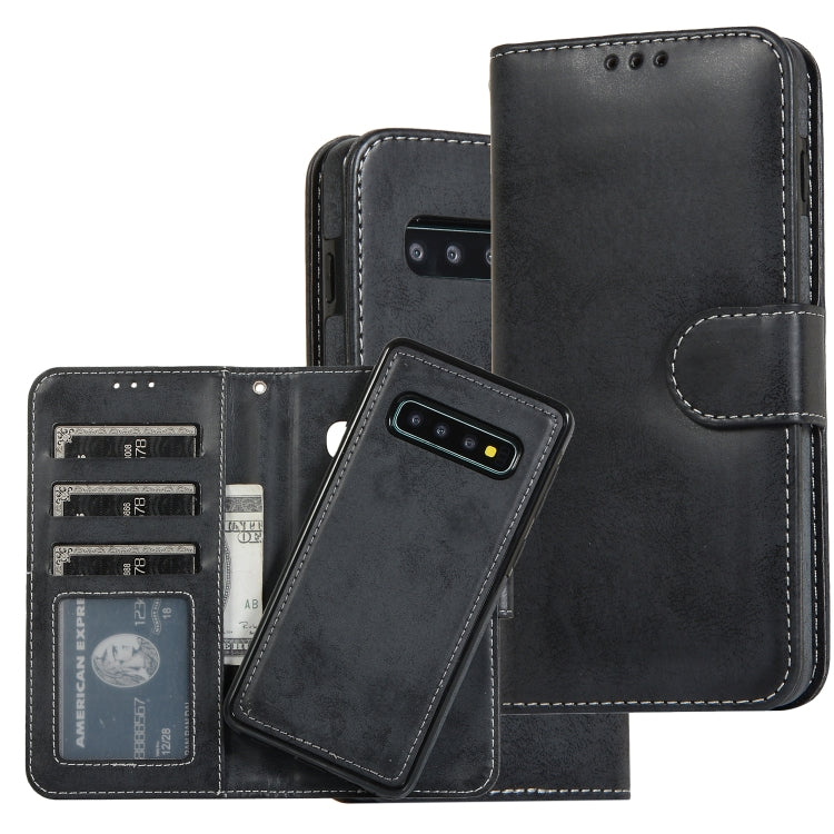 Custodia portafoglio magnetica TPU e pelle per Galaxy S10