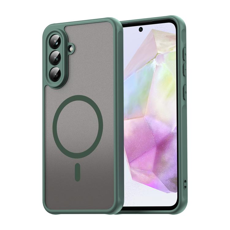 Custodia per telefono MagSafe ibrida in TPU e PC satinato della serie Fan Dun, For Galaxy A07 4G / A08 4G / 5G, For Samsung Galaxy A17 5G / A18 4G / 5G, For Samsung Galaxy A57 5G, For Samsung Galaxy A37 5G, For Galaxy A27 5G, For Samsung Galaxy A56 5G