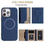 Portafoglio magnetico orizzontale per iPhone 16 Pro Max