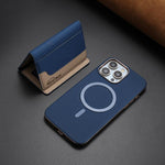 Portafoglio magnetico orizzontale per iPhone 16 Pro Max