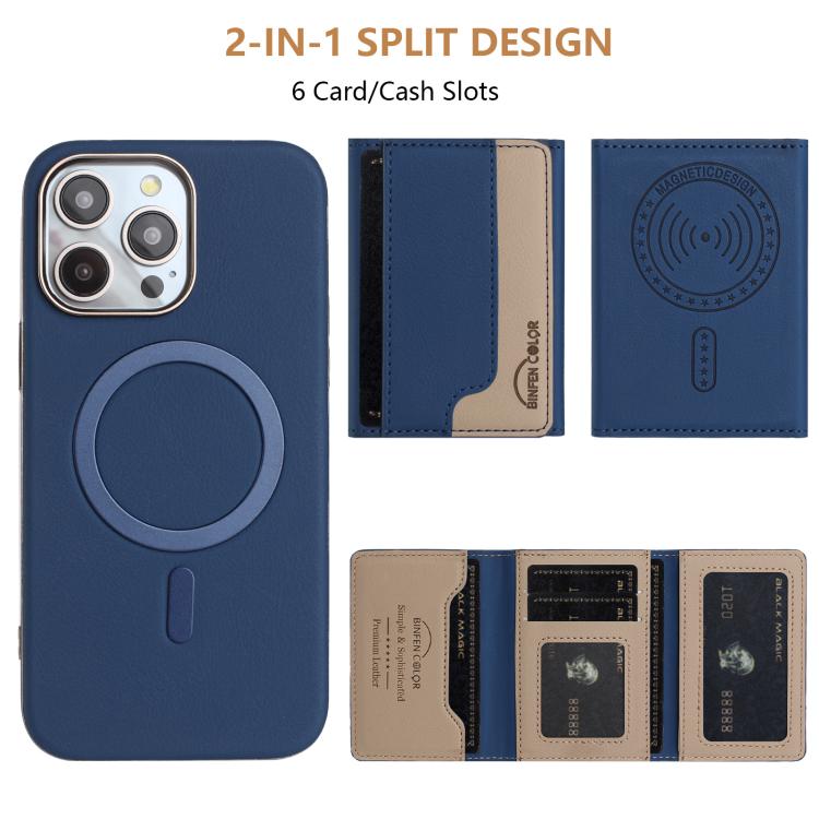 Portafoglio magnetico orizzontale per iPhone 15 Pro Max