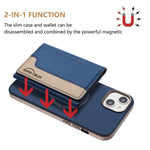 Portafoglio magnetico orizzontale per iPhone 14 Plus