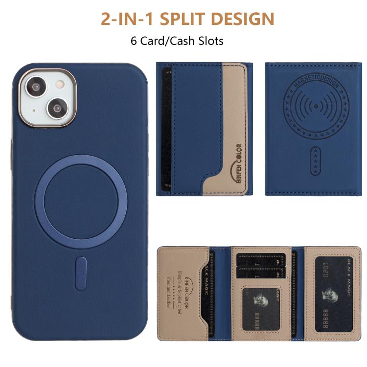 Portafoglio magnetico orizzontale per iPhone 14 Plus