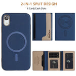 Portafoglio magnetico orizzontale per iPhone 8 Plus 7 Plus 6 Plus
