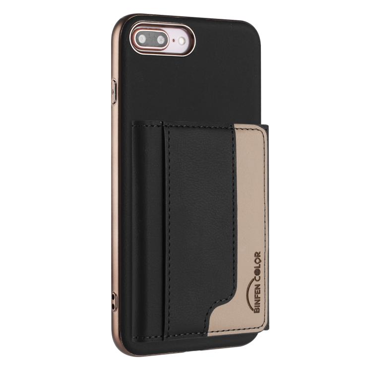 Portafoglio magnetico orizzontale per iPhone 8 Plus 7 Plus 6 Plus