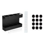 Porta posate in metallo a quattro scomparti con 12 fogli magnetici morbidi, ideale per la cucina., with 12pcs Soft Magnetic Sheet
