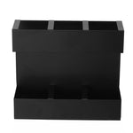 Porta posate in metallo a tre scomparti per cannucce, organizer da cucina, without Soft Magnetic Sheet, with 9pcs Soft Magnetic Sheet