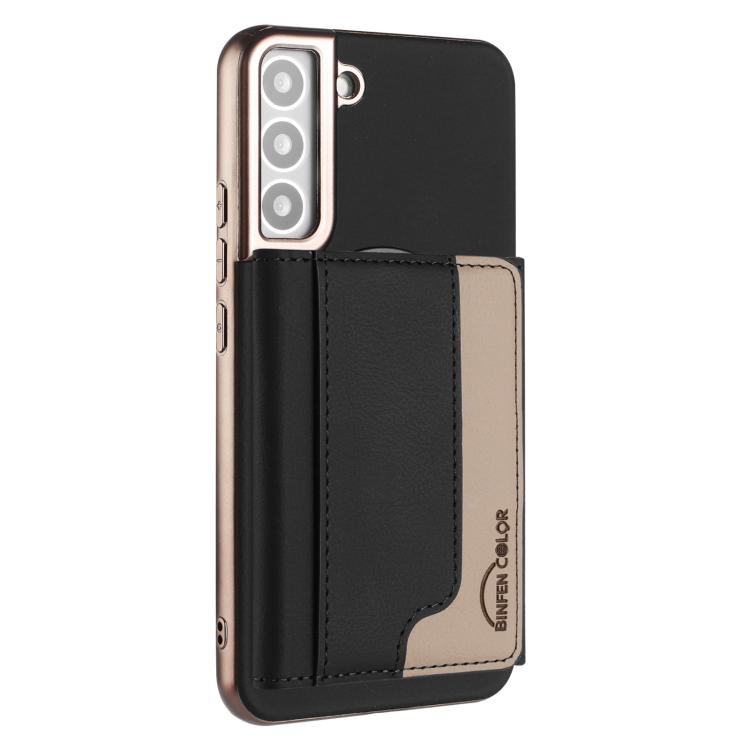 Portafoglio magnetico orizzontale in tinta con custodia per telefono RFID MagSafe, For Samsung Galaxy S24 Ultra 5G, For Samsung Galaxy S24+ 5G, For Samsung Galaxy S24 5G, For Samsung Galaxy S23 Ultra 5G