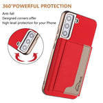 Portafoglio magnetico orizzontale in tinta con custodia per telefono RFID MagSafe, For Samsung Galaxy S23+ 5G, For Samsung Galaxy S23 5G, For Samsung Galaxy S22 Ultra 5G, For Samsung Galaxy S22+ 5G