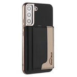 Portafoglio magnetico orizzontale in tinta con custodia per telefono RFID MagSafe, For Samsung Galaxy S23+ 5G, For Samsung Galaxy S23 5G, For Samsung Galaxy S22 Ultra 5G, For Samsung Galaxy S22+ 5G