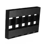Porta posate in metallo a cinque scomparti per cannucce, organizer da cucina, without Soft Magnetic Sheet, with 12pcs Soft Magnetic Sheet