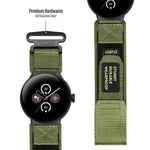 Cinturino per orologio xDfind con fibbia a strappo in nylon a sgancio rapido., For Google Pixel Watch 4 / 3 45mm, For Google Pixel Watch 4 / 3 / 2 / 1 41mm
