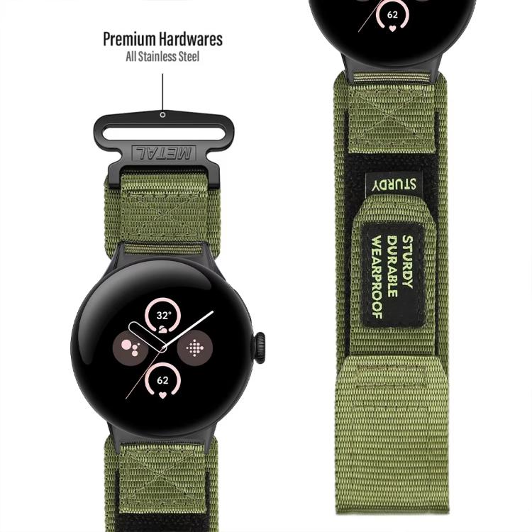 Cinturino per orologio xDfind con fibbia a strappo in nylon a sgancio rapido., For Google Pixel Watch 4 / 3 45mm, For Google Pixel Watch 4 / 3 / 2 / 1 41mm