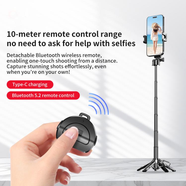 Funsnap P15 Mini Selfie Stick Bluetooth con Treppiede