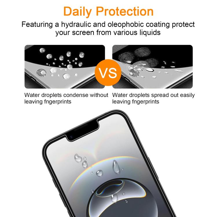 10 pezzi xDfind Pellicola in vetro temperato di alluminio da 0,26 mm 9H 2.5D, For iPhone 17e / 16e / 13 / 13 Pro, For iPhone 16 Pro Max, For iPhone 16 Pro, For iPhone 16 Plus, For iPhone 16, For iPhone 15 Plus / 15 Pro Max, For iPhone 15 / 15 Pro      ...