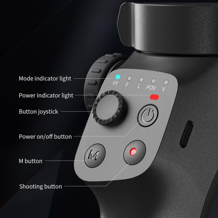 FUNSNAP CM8 Stabilizzatore Smartphone 3 Assi Pieghevole