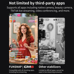 FUNSNAP CM8 Stabilizzatore Smartphone 3 Assi Pieghevole