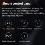 FUNSNAP CM8 Stabilizzatore Smartphone 3 Assi Pieghevole